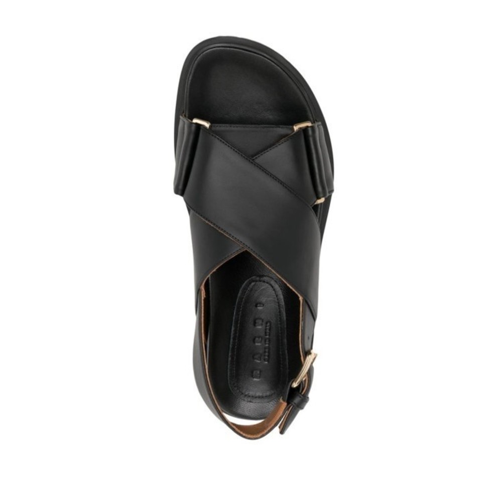 Marni Cross-Strap Calf Leather Sandals - NWT - Picture 4 of 4